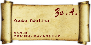 Zsebe Adelina névjegykártya